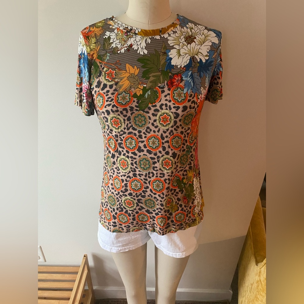 JOHNNY WAS Short sleeve print t shirt